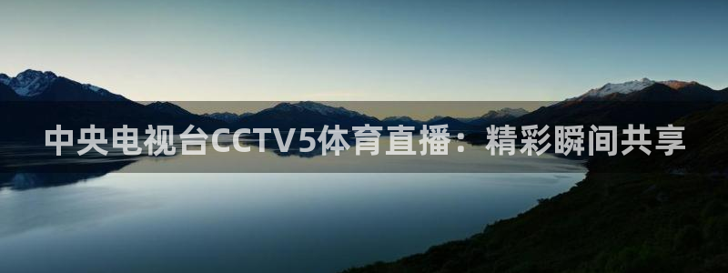 中央电视台CCTV5体育直播：精彩瞬间共享
