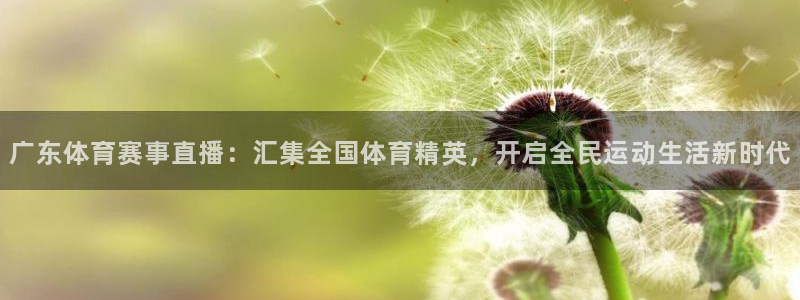 广东体育赛事直播：汇集全国体育精英，开启全民运动生活新时代