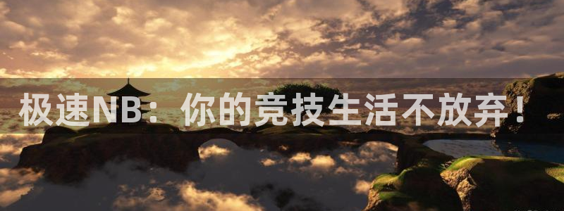 极速NB：你的竞技生活不放弃！